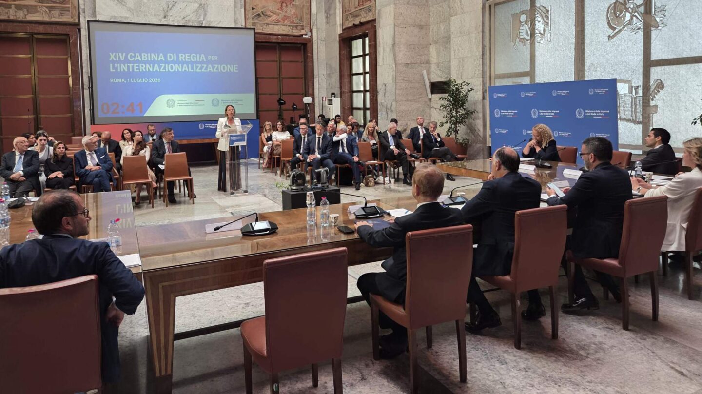 L’AD Regina Corradini D’Arienzo al Ministero delle Imprese e del Made in Italy per la XIV Cabina di Regia per l’Internazionalizzazione